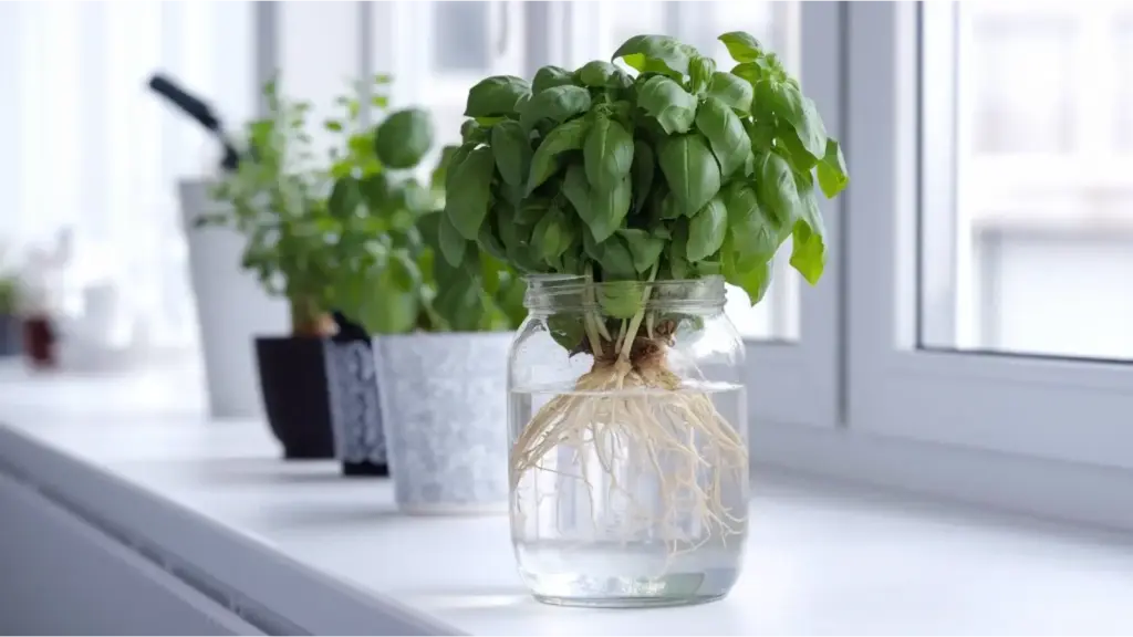 basil plants that grow in water